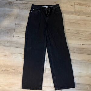 black garage baggy jeans